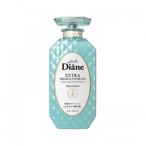 Moist Diane香水貴油清爽去屑護髮素 油膩/扁塌髮質適用 粉藍色450ml  163-0820  